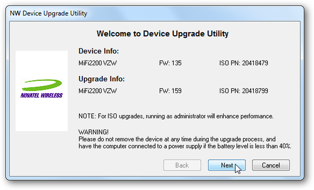 Device upgrade. Device utility