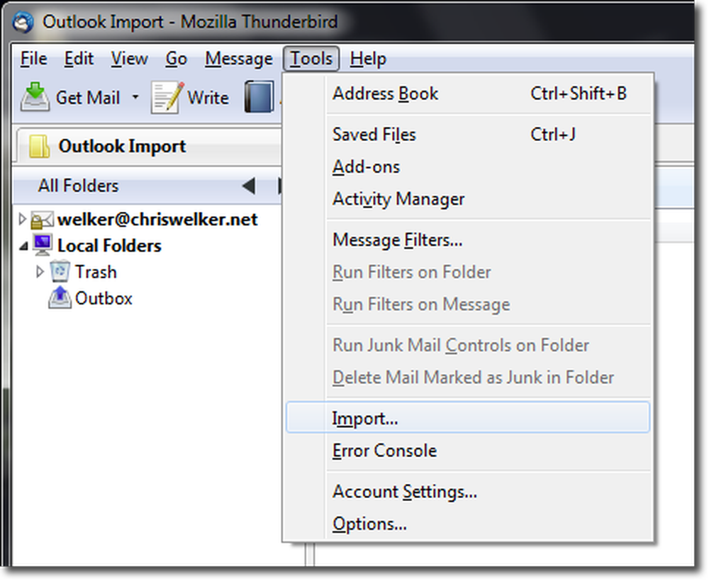 Import tools. Thunderbird почта. Thunderbird Интерфейс. Mozilla Thunderbird Outlook. Аутлук импортировать в ESTAFF.