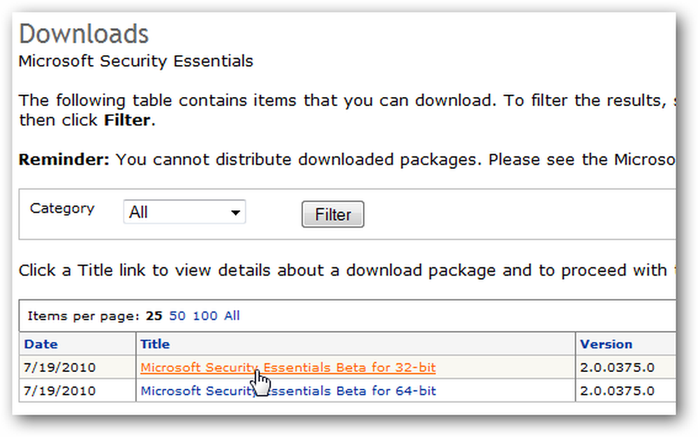 Item contains. Microsoft Antivirus Beta. MSE-2.