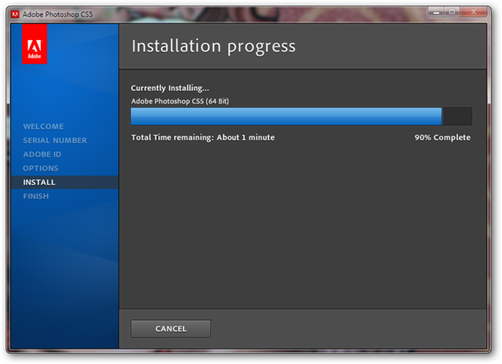 Adobe installer. Серийный номер Adobe Photoshop cs5. Установка Adobe. Панель задач Photoshop cs5.